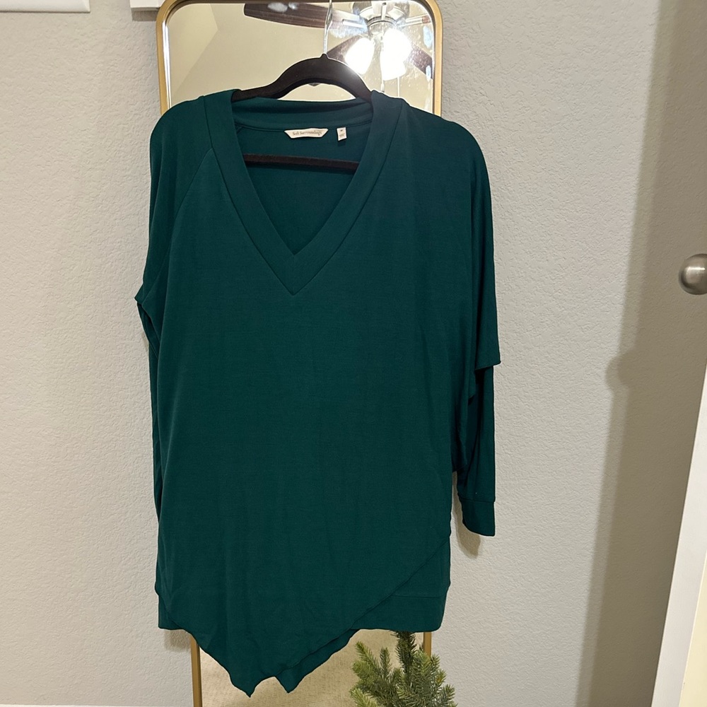 NEW - SOFT SURROUNDINGS V-Neck Jewel Tone 
Long Sleeve - Size Medium
